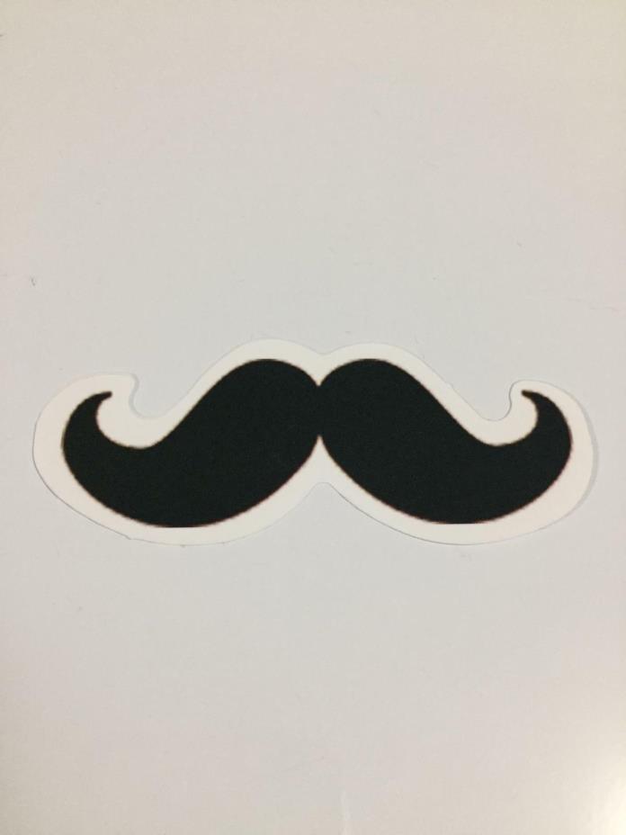 Mustache Full Color Sticker 3” Inches