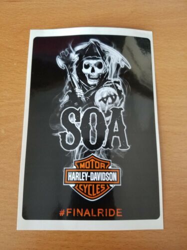 Sons Of Anarchy S.O.A. Official Harley Davidson sticker Final Ride