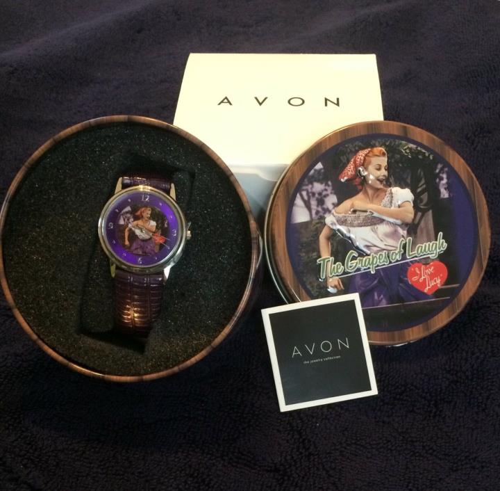 l Love Lucy collectible watch Grapes of Laugh, Avon 2008 NIP