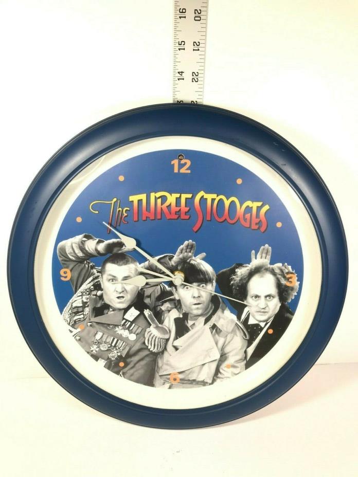 Vintage The Three Stooges Talking Wall Clock 2002 Funny Souvenir Clock 13
