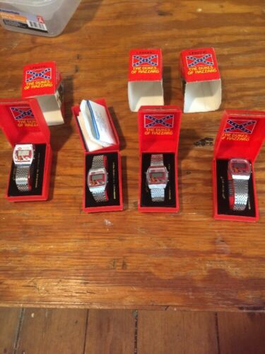 Vintage Dukes of Hazzard LOT with LCD Quartz Watches 1981 Unisonic Lot Of 4