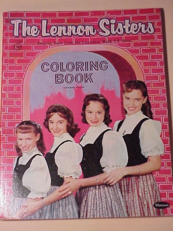 THE LENNON SISTERS~COLORING BOOK~1959 WHITMAN Publishing