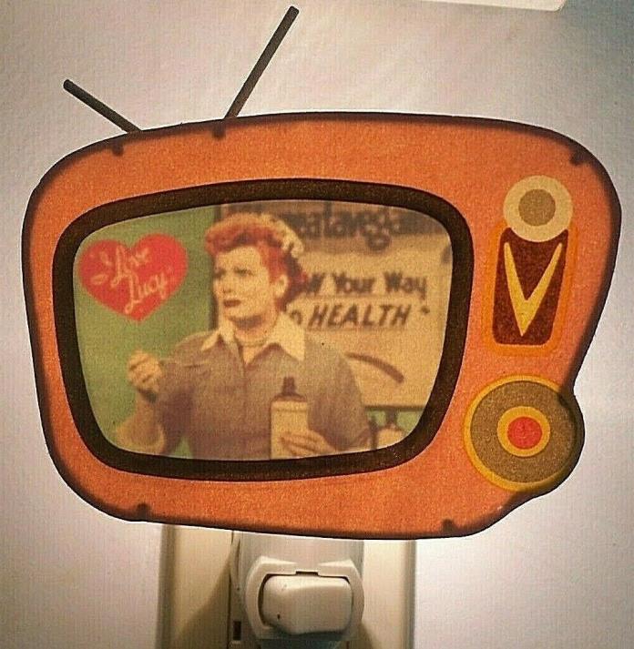 I Love Lucy Show Night Light Retro Actress Lucille Ball 50's Comedy TV Show Vtg