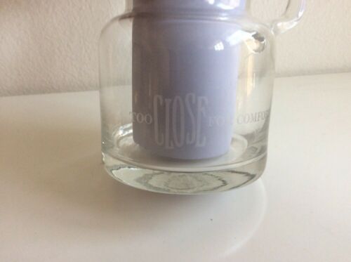 Vintage Tiffany Co Too Close For Comfort Personal Glass Carafe Pitcher