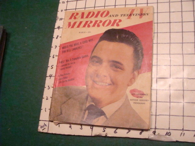 original RADIO & TELEVISION MIRROR march 1950 -- BILL LAWRENCE cover