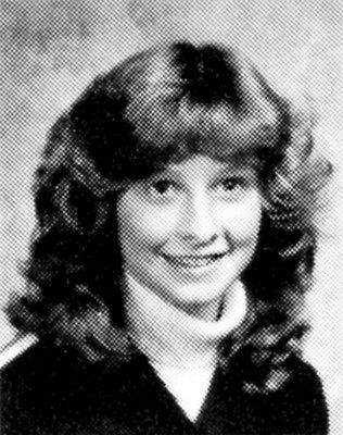 CALISTA FLOCKHART High School Yearbook  Wife of HARRISON FORD Ally McBeal
