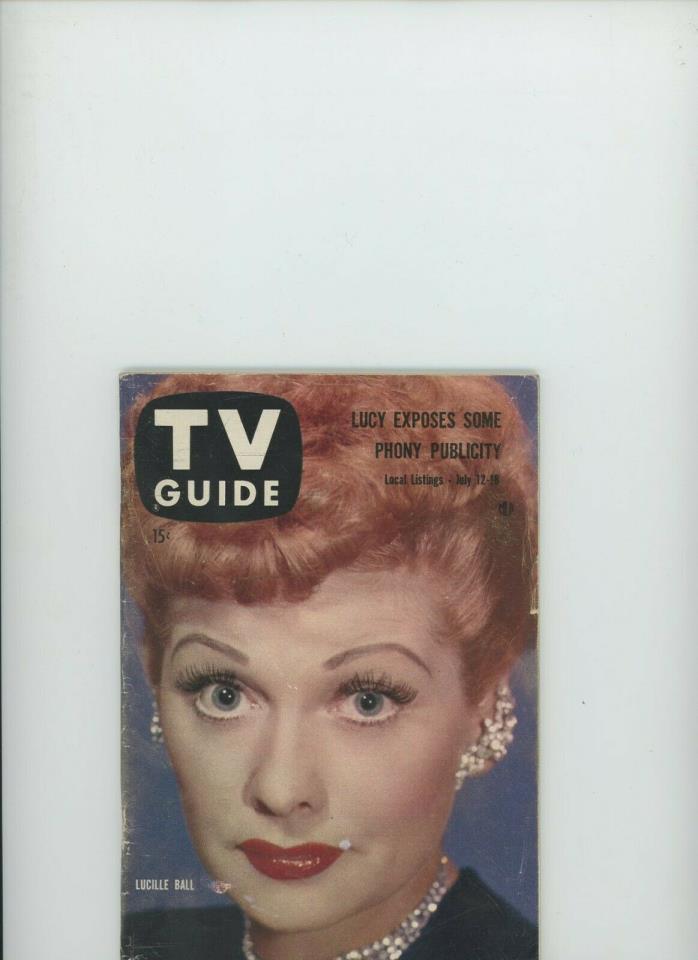TV Guide 1958 Lucille Ball I Love Lucy Desi Arnaz #276   No Label  USED