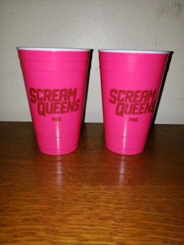 2 Scream Queens TV Show Promotional Pink Cups
