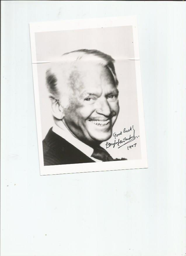 4 1/4 x 6 B & W SIGNED  PHOTO-DOUGLAS FAIRBANKS JR.