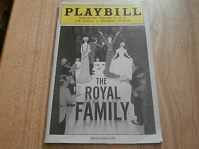Playbill Program Royal Family 2009 Friedman Theatre John Glover Rosemary Harris