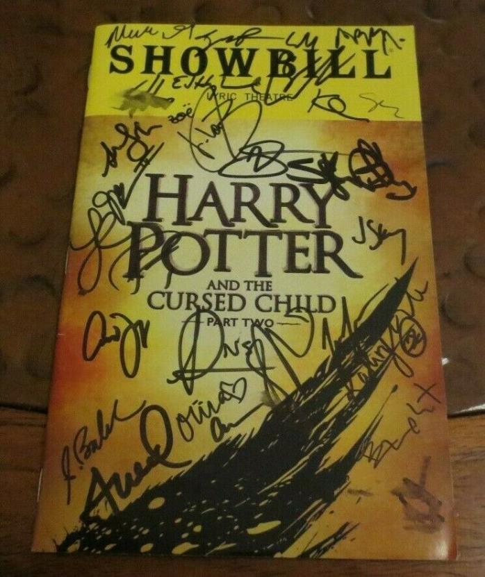 Part 2 Harry Potter Cursed Child Broadway Play Playbill cast signed autographed