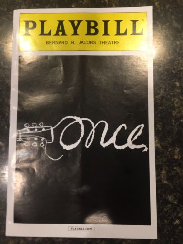 Once - Bernard B. Jacobs Theatre Playbill  2013-