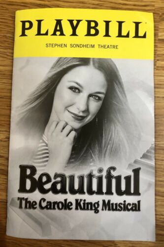 Beautiful - Carole King Musical Playbill - *Melissa Benoist Debut* Brand New !