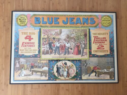 FRAMED / NEAR MINT Joseph Arthur Blue Jeans Theater Lithograph Movie Poster