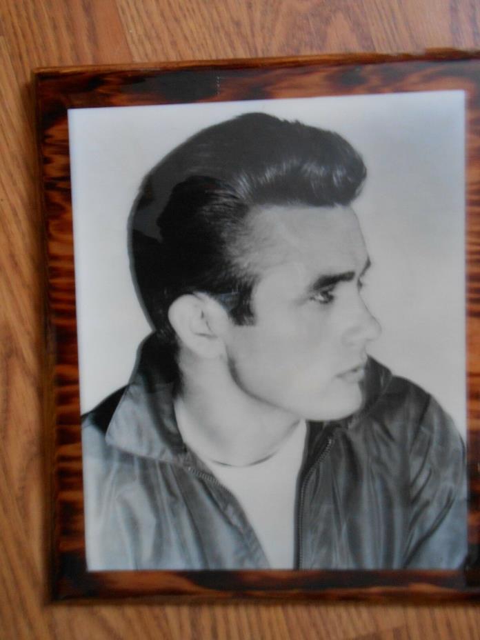 James Dean Vintage Picture Plaque   11 1/2