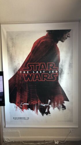 Star Wars The Last Jedi Vinyl Movie Banner 8ft/5ft Double sided kylo/Finn