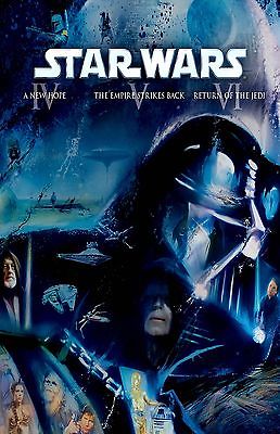 STAR WARS COLLAGE POSTER 11X17 Movie Poster collectible NEW CLASSIC ALL THREE