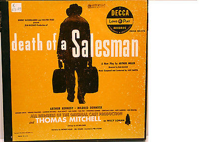 DECCA Record album: DEATH OF A SALESMAN Arthur Miller 1950 Excellent! Orig. cast