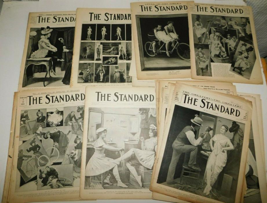 1894-98 The Standard Magazine Theater Stage Actress Magazine, Set of 44