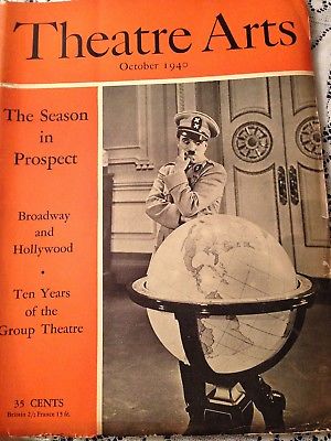 THEATRE ARTS 10/40  -  CHARLIE CHAPLIN ON COVER