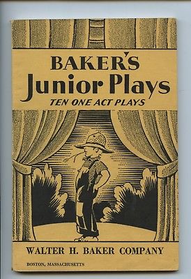 Baker's Junior Plays 10 - 1 Act Plays - Walter H. Baker Compnay - 1936 USA
