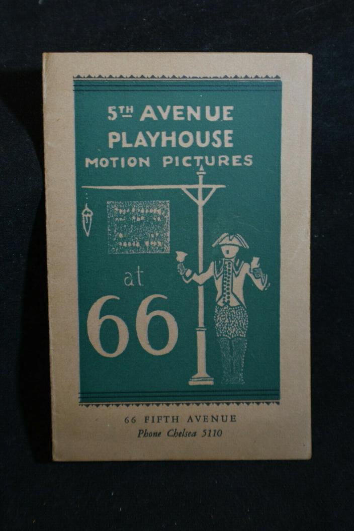 5th Avenue Playhouse NYC *Madre ELEANORE DUSE*Charlie Chaplin-The Rink*