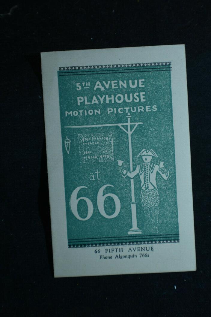 5th Avenue Playhouse NYC *Raquel Meller-Violette Imperiale* Chaplin-The Count*