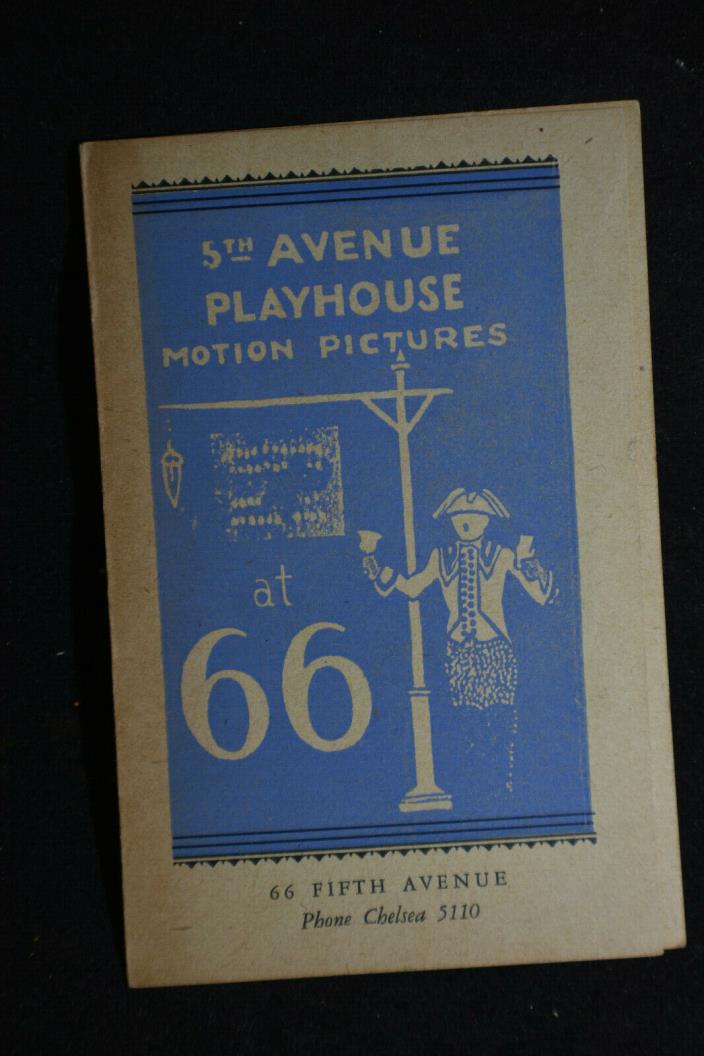 5th Avenue Playhouse NYC *Dr Mabuse-Fritz Lang*
