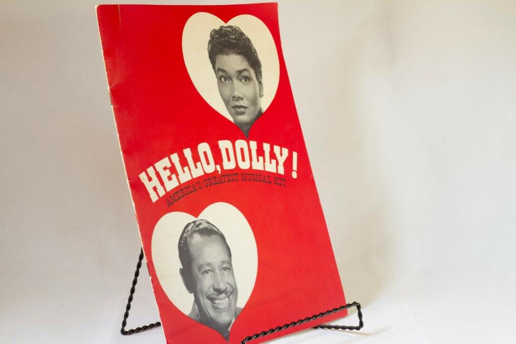 Hello Dolly Musical Program Guide, Cover Cab Calloway Jerry Herman 1968  Rare