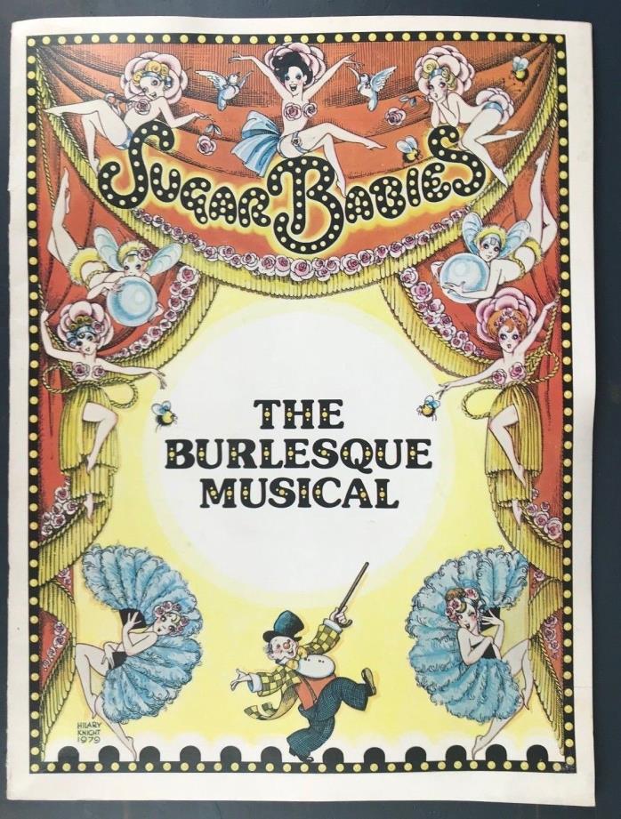Vintage 1970s Sugar Babies Burlesque Musical Program Mickey Rooney Ann Miller
