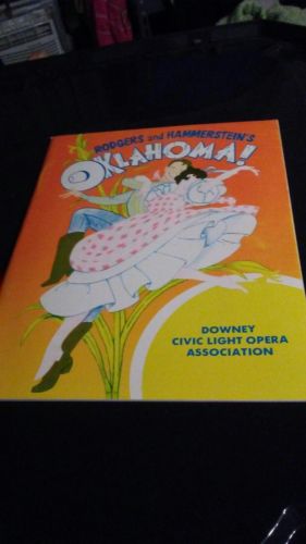 Rogers and Hammerstein's Oklahoma! Program Vintage 1991 Downey Civic Light Opera