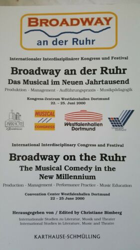 World Congress Book: Broadway on theRuhr  Musical Comedy in  New Millennium 2000