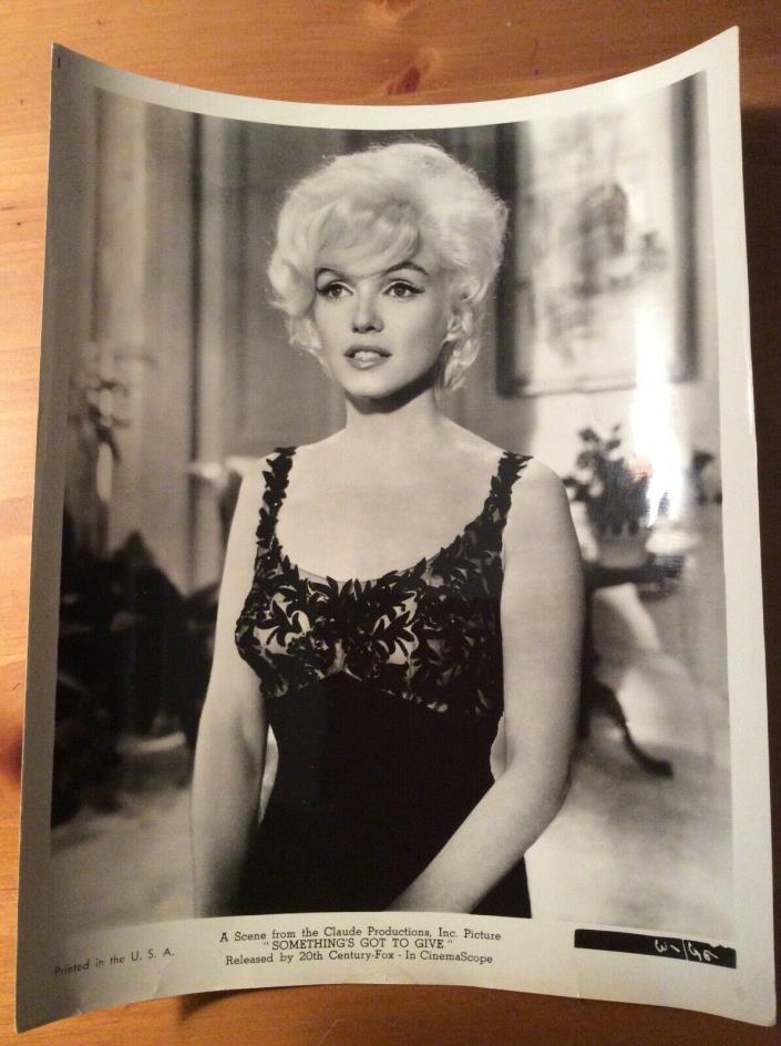 MARILYN MONROE Original Something's Got to Give publicity still 1962