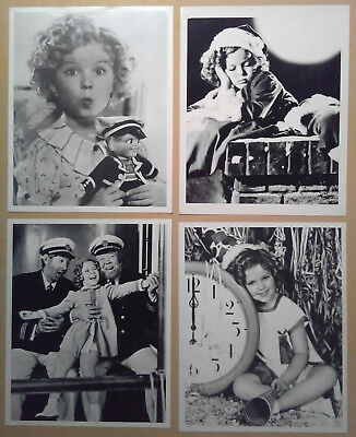 8x10 Vintage Litho Photo Lot~ SHIRLEY TEMPLE ~Santa sleep ~New Years Clock ~etc