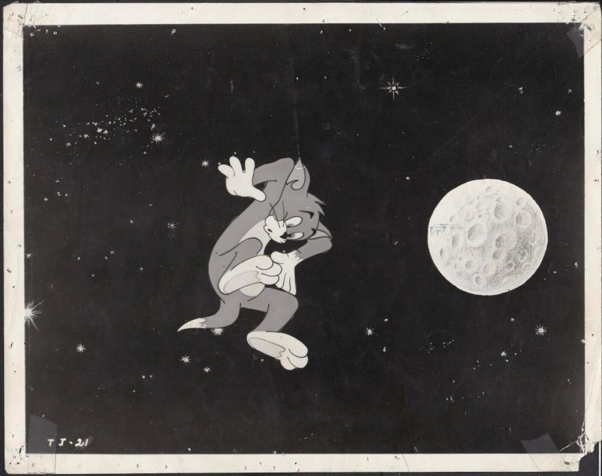Tom and Jerry 1970s Tom out is space cartoon scene movie photo 27029