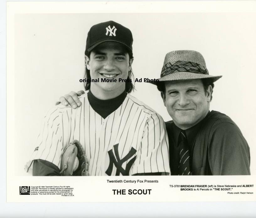 1994 Movie Ad 2 Photos The Scout Brendan Fraiser Al Percolo Vintage 8