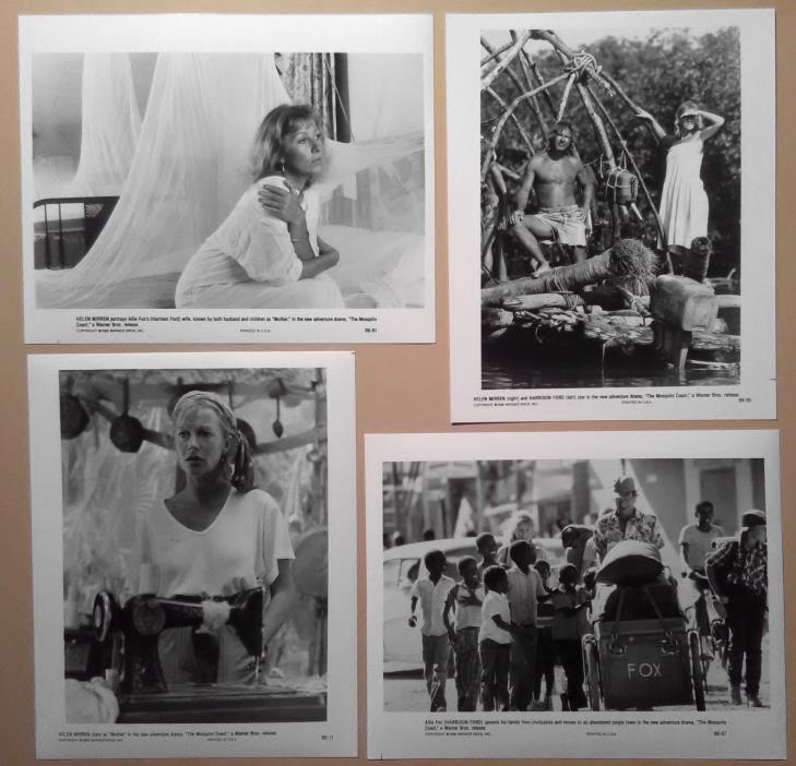 8x10 Photo Lot~ THE MOSQUITO COAST ~1986 ~Harrison Ford ~Helen Mirren