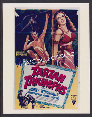 8x10 Photo~ TARZAN TRIUMPHS ~Johnny Weissmuller ~Frances Gifford