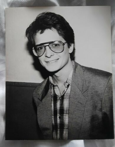 Michael J Fox Rare Picture BW 8X10 Back to the Future Marty McFly