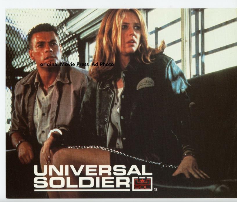 1992 Movie Ad Photo Universal Soldier Jean-Claude Van Damme Vintage 8