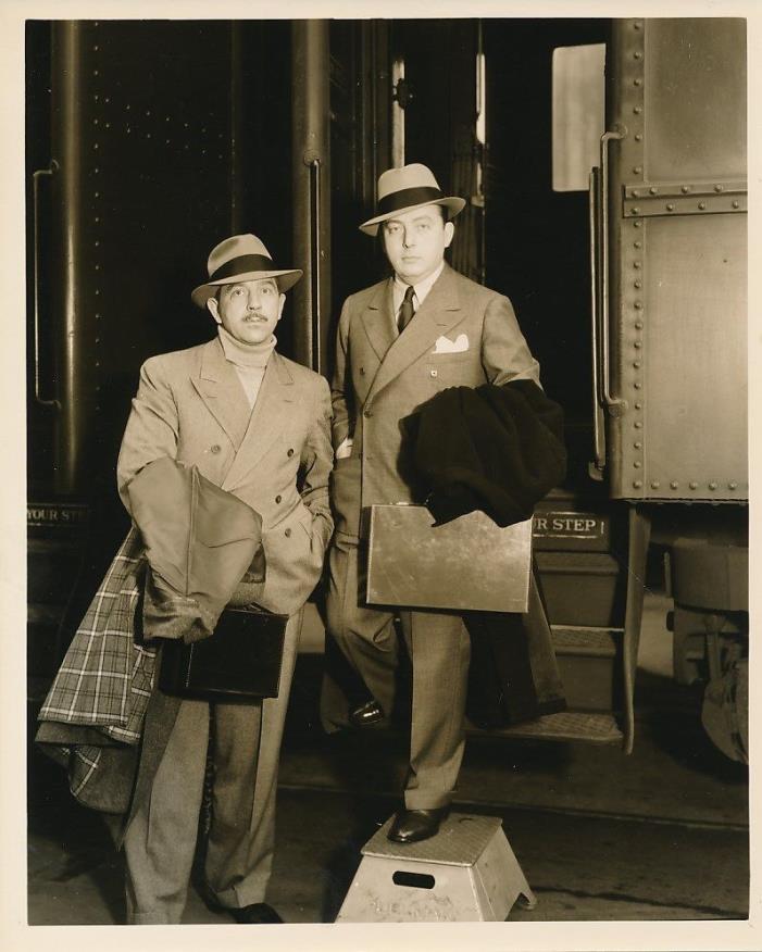 Director LEWIS MILESTONE Original CANDID Train Station Vintage 1934 Studio Photo