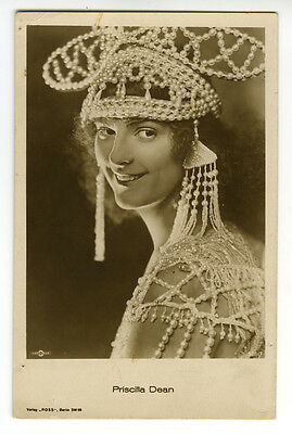 1920s Vintage Movie Film Star PRISCILLA DEAN photo postcard