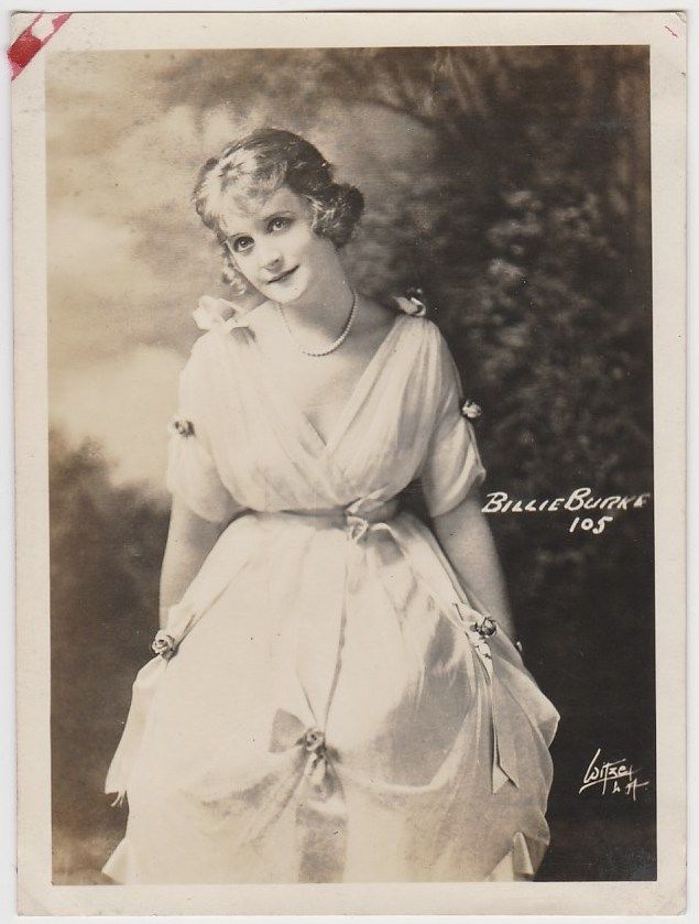 Billie Burke Early 1920s FOX TONE PRINT Fox Co 3x4 Real Photograph