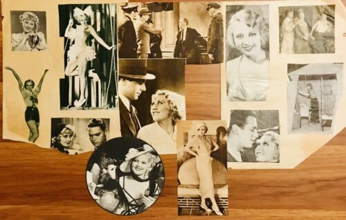 Joan Blondell 15 Old Scrapbook Pictures 1930s Collectible Photos Great Condition