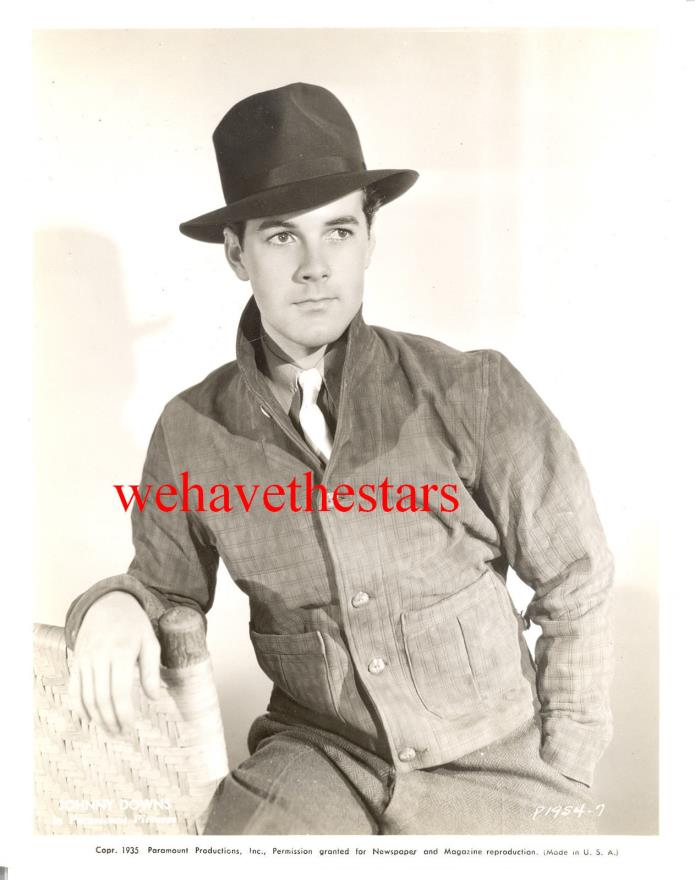 Vintage Johnny Downs QUITE HANDSOME '35 Publicity Portrait