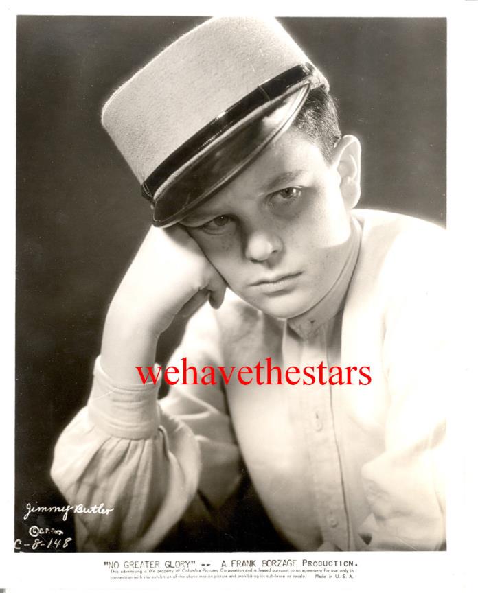 Vintage Jimmy Butler CHILD STAR '34 NO GREATER GLORY Pub Portrait TRAGIC STAR