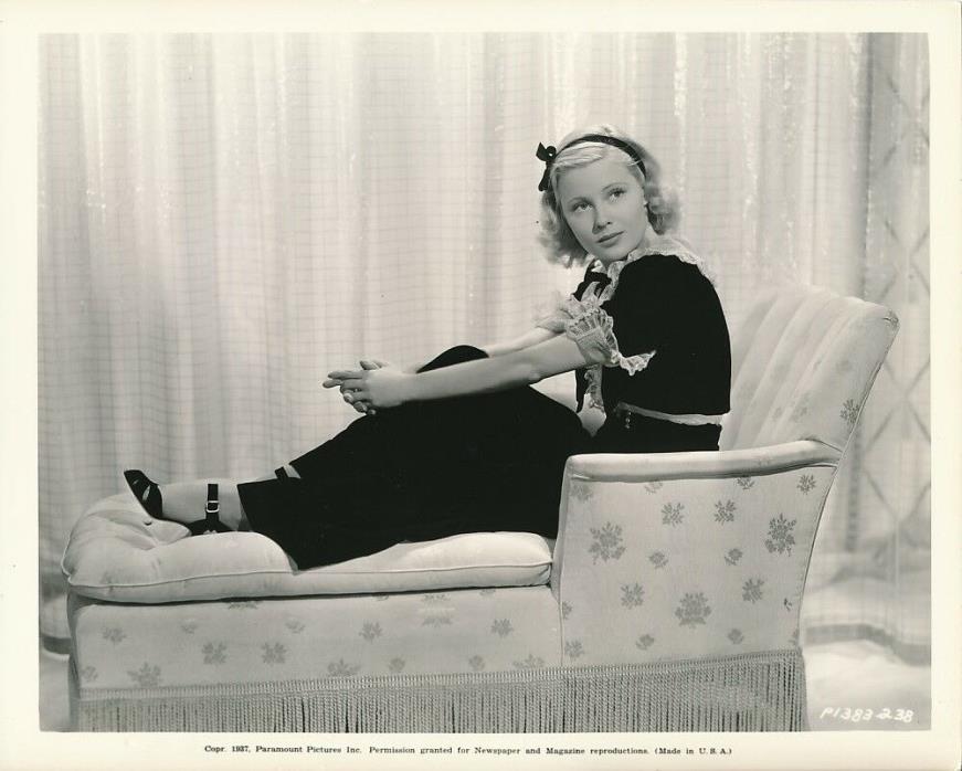 MARY CARLISLE Original Vintage 37 Paramount Pictures DBW Key Book Portrait Photo
