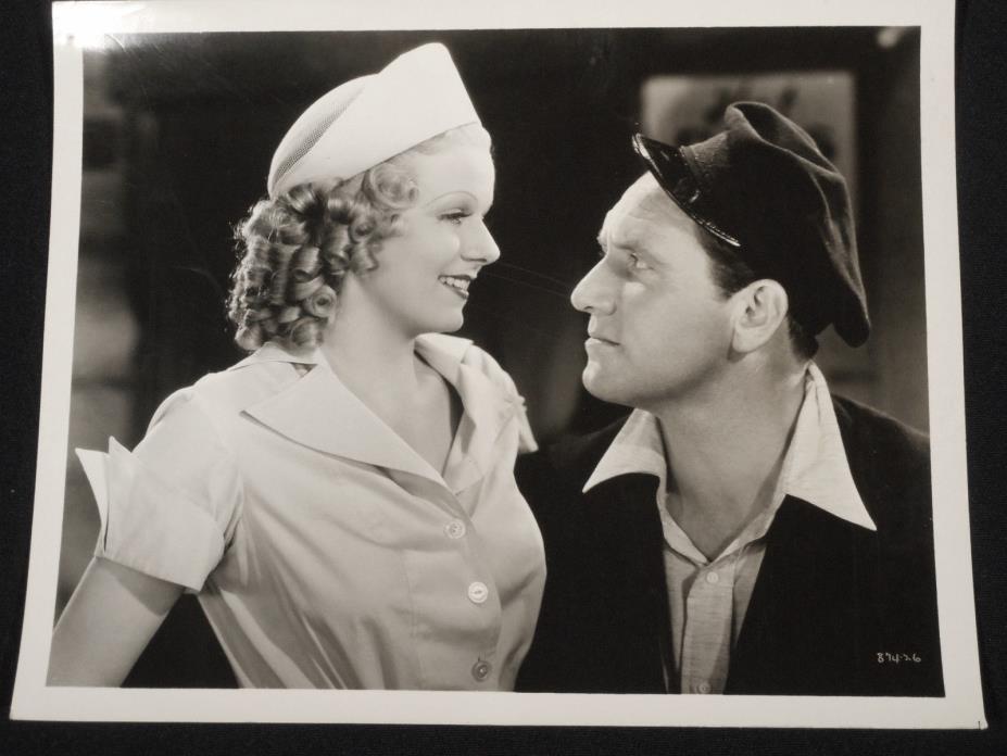 RIFFRAFF 1936 * RADIANT JEAN HARLOW * SPENCER TRACY * VINTAGE ORIGINAL CLOSEUP!!