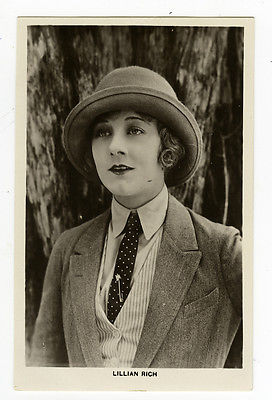 1920's Vintage Movie Star LILLIAN RICH antique photo postcard