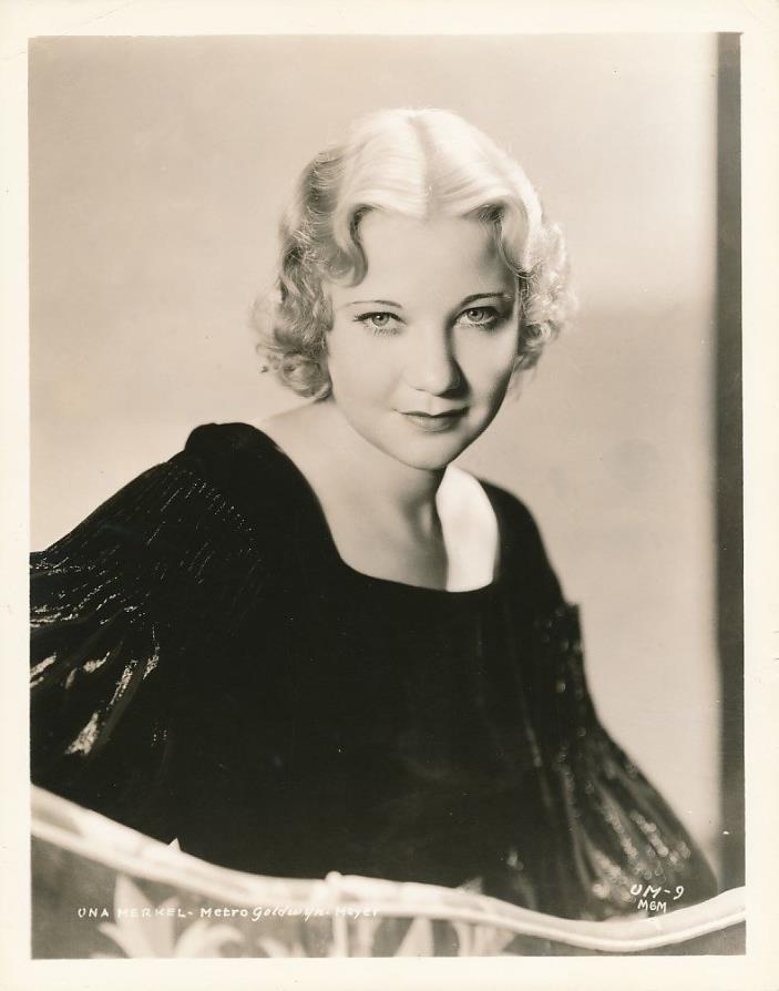 UNA MERKEL Pretty Original Vintage Early 1930s MGM Studio Portrait Photo